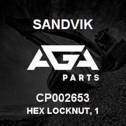 CP002653 Sandvik HEX LOCKNUT, 1 | AGA Parts