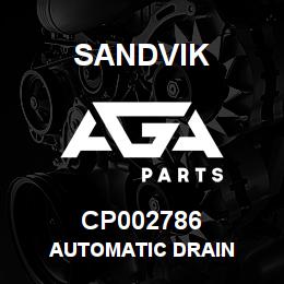 CP002786 Sandvik AUTOMATIC DRAIN | AGA Parts