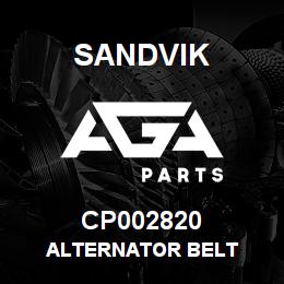CP002820 Sandvik ALTERNATOR BELT | AGA Parts
