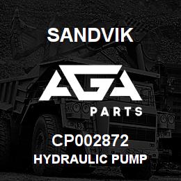 CP002872 Sandvik HYDRAULIC PUMP | AGA Parts