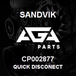 CP002877 Sandvik QUICK DISCONECT | AGA Parts
