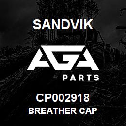 CP002918 Sandvik BREATHER CAP | AGA Parts