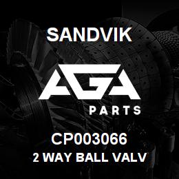 CP003066 Sandvik 2 WAY BALL VALV | AGA Parts