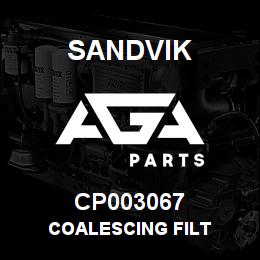 CP003067 Sandvik COALESCING FILT | AGA Parts