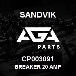CP003091 Sandvik BREAKER 20 AMP | AGA Parts