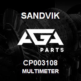 CP003108 Sandvik MULTIMETER | AGA Parts