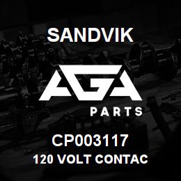 CP003117 Sandvik 120 VOLT CONTAC | AGA Parts