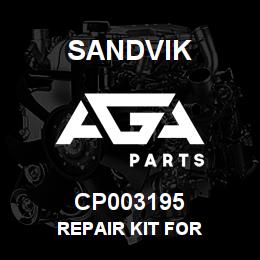 CP003195 Sandvik REPAIR KIT FOR | AGA Parts