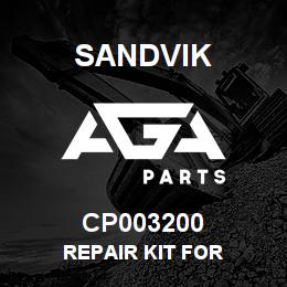 CP003200 Sandvik REPAIR KIT FOR | AGA Parts