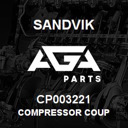 CP003221 Sandvik COMPRESSOR COUP | AGA Parts