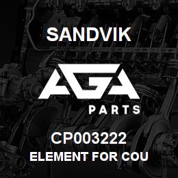 CP003222 Sandvik ELEMENT FOR COU | AGA Parts