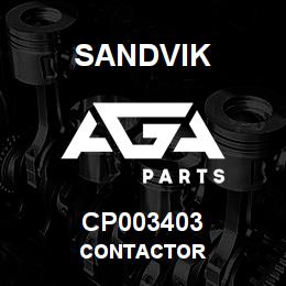 CP003403 Sandvik CONTACTOR | AGA Parts