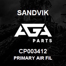 CP003412 Sandvik PRIMARY AIR FIL | AGA Parts