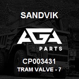 CP003431 Sandvik TRAM VALVE - 7 | AGA Parts