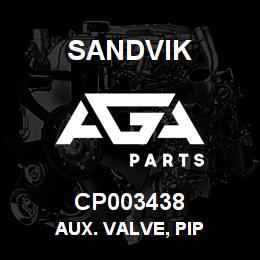 CP003438 Sandvik AUX. VALVE, PIP | AGA Parts