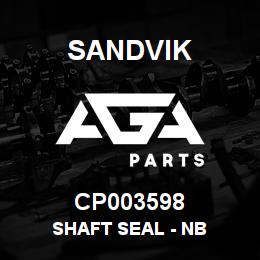 CP003598 Sandvik SHAFT SEAL - NB | AGA Parts
