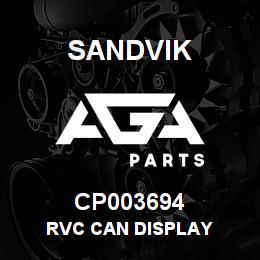 CP003694 Sandvik RVC CAN DISPLAY | AGA Parts