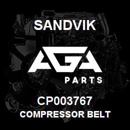 CP003767 Sandvik COMPRESSOR BELT | AGA Parts