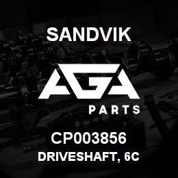 CP003856 Sandvik DRIVESHAFT, 6C | AGA Parts