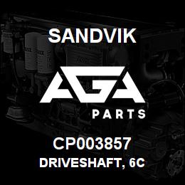 CP003857 Sandvik DRIVESHAFT, 6C | AGA Parts
