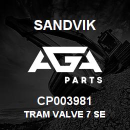 CP003981 Sandvik TRAM VALVE 7 SE | AGA Parts
