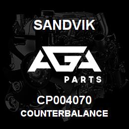 CP004070 Sandvik COUNTERBALANCE | AGA Parts