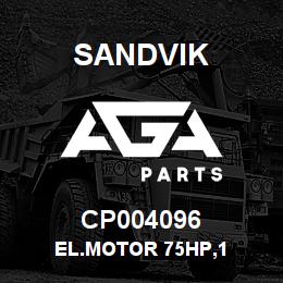 CP004096 Sandvik EL.MOTOR 75HP,1 | AGA Parts
