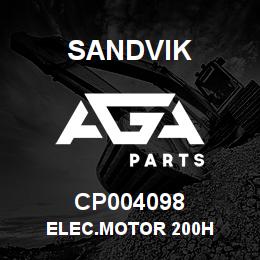 CP004098 Sandvik ELEC.MOTOR 200H | AGA Parts