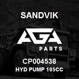 CP004538 Sandvik HYD PUMP 105CC | AGA Parts