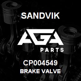 CP004549 Sandvik BRAKE VALVE | AGA Parts