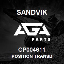 CP004611 Sandvik POSITION TRANSD | AGA Parts