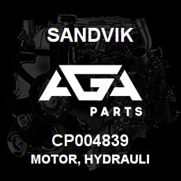 CP004839 Sandvik MOTOR, HYDRAULI | AGA Parts