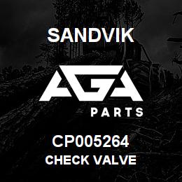 CP005264 Sandvik CHECK VALVE | AGA Parts