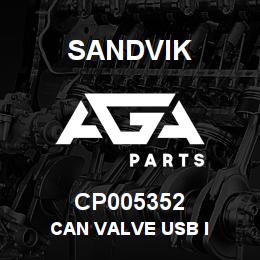 CP005352 Sandvik CAN VALVE USB I | AGA Parts