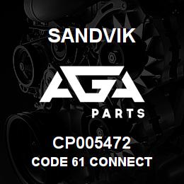 CP005472 Sandvik CODE 61 CONNECT | AGA Parts