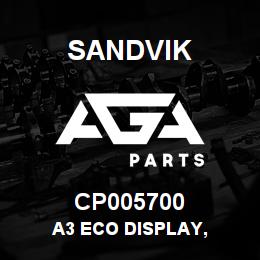 CP005700 Sandvik A3 ECO DISPLAY, | AGA Parts