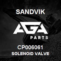 CP006061 Sandvik SOLENOID VALVE | AGA Parts