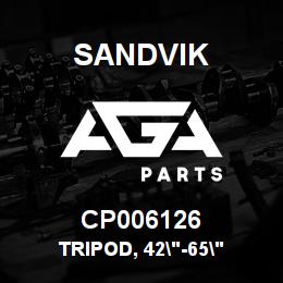 CP006126 Sandvik TRIPOD, 42"-65" | AGA Parts