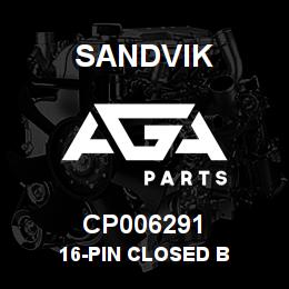 CP006291 Sandvik 16-PIN CLOSED B | AGA Parts