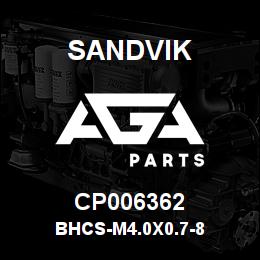 CP006362 Sandvik BHCS-M4.0X0.7-8 | AGA Parts