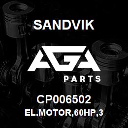CP006502 Sandvik EL.MOTOR,60HP,3 | AGA Parts