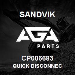 CP006683 Sandvik QUICK DISCONNEC | AGA Parts
