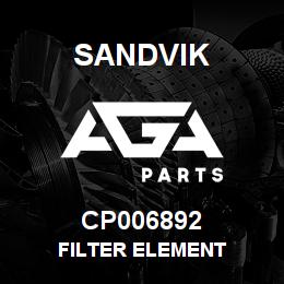 CP006892 Sandvik FILTER ELEMENT | AGA Parts