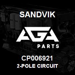 CP006921 Sandvik 2-POLE CIRCUIT | AGA Parts