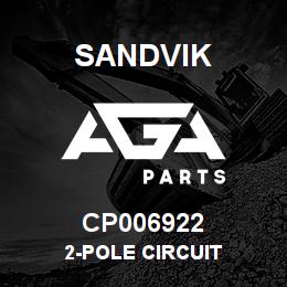 CP006922 Sandvik 2-POLE CIRCUIT | AGA Parts