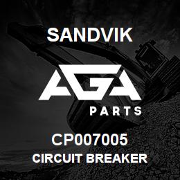CP007005 Sandvik CIRCUIT BREAKER | AGA Parts
