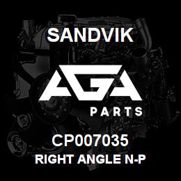 CP007035 Sandvik RIGHT ANGLE N-P | AGA Parts