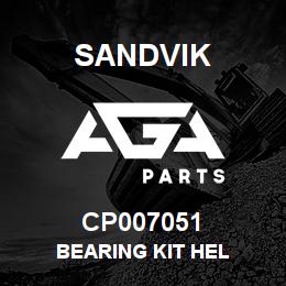 CP007051 Sandvik BEARING KIT HEL | AGA Parts