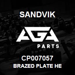 CP007057 Sandvik BRAZED PLATE HE | AGA Parts