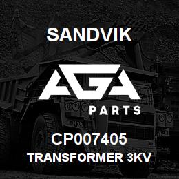 CP007405 Sandvik TRANSFORMER 3KV | AGA Parts